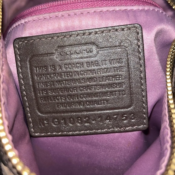 Brown Coach Satchel Chain Bag W/ Dust Bag Included AUTHENTIC! - Picture 11 of 11